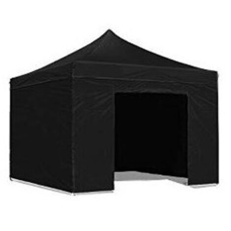 Tela lateral negra 3×2 m para gazebo plegable Market – Impermeable