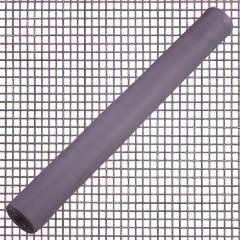 tela mosquitera fibra vidrio gris 18x16/80 cm. rollo 50 metros.