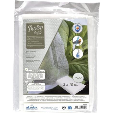 Tela protección de cultivos antiheladas Biotop 2 x 10 m