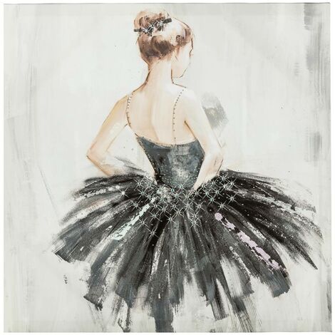 Tela stampata Danseuse 48x48cm - Vista profilo - Atmosphera créateur d'intérieur
