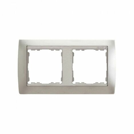 Telaio 2 elementi base alluminio opaco alluminio SIMON 82 82924-33