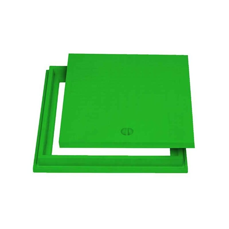 Telaio con chiusino top in pp - verde : Dimensione - cm 40x40