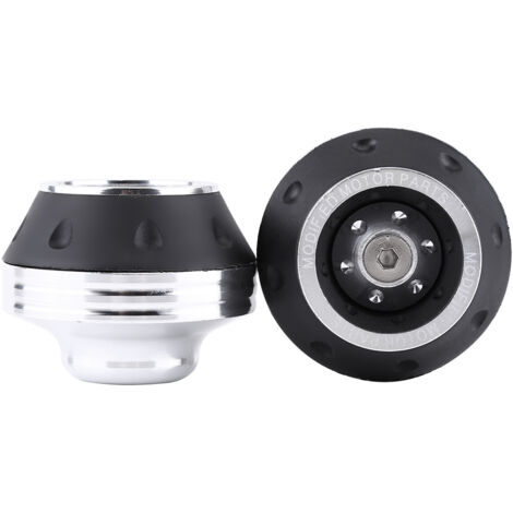 Telaio forcella anteriore in alluminio CNC, ruota, per moto, scooter, ciclomotore, cursore di protezione anticaduta, argento