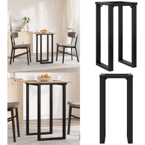 Telaio Gambe a O per Tavolo da Pranzo 40x40x73 cm in Acciaio - Gambe in acciaio - Telaio a O