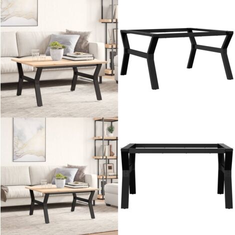 Telaio Gambe a Y per Tavolino da Salotto 80x70x43 cm in Acciaio - Gambe in acciaio - Telaio a Y