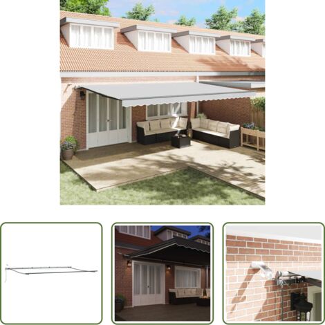 Telaio in alluminio -  Struttura della tenda Antracite 600 × 350 cm Alluminio