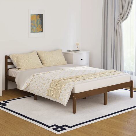 Struttura Letto Singolo 80x200 cm Deluxe in Legno Massello di