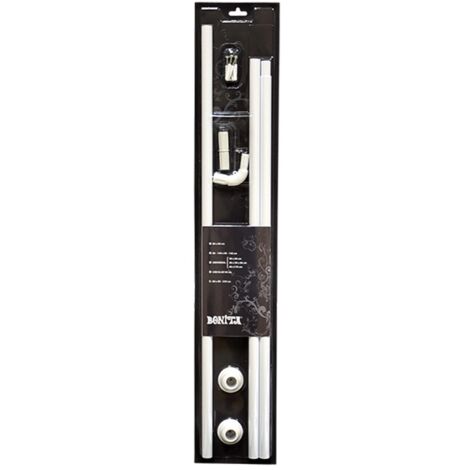 TELAIO PER TENDE DOCCIA A 'L' ESTENSIBILE cm 80-140 x 80-140