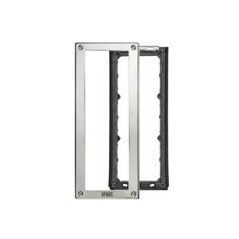 Telaio porta moduli con cornice 3 moduli per pulsantiera Urmet 1158/63