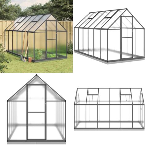 Telaio Serra con Base Antracite 334x169x202 cm in Alluminio - Telaio serra - Serra per giardino