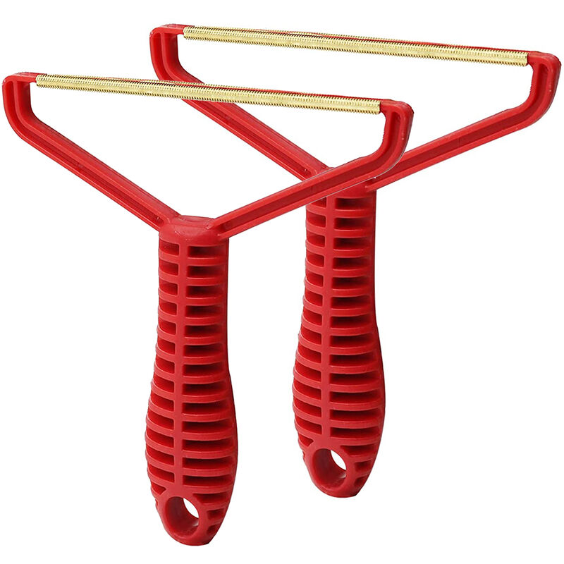 

Telas de ropa manual Raspador de pelusa Rodillo de pelusa portatil Fuzz Removedor de bolas de pelo para mascotas,Rojo, R-2