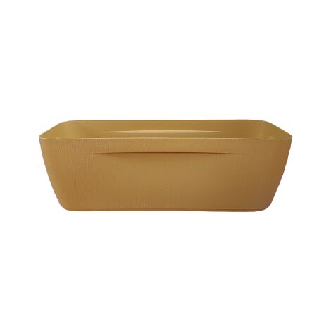 TELCOM Set Balconetta Striato con Sottovaso Inc "Equa" Ocra 50