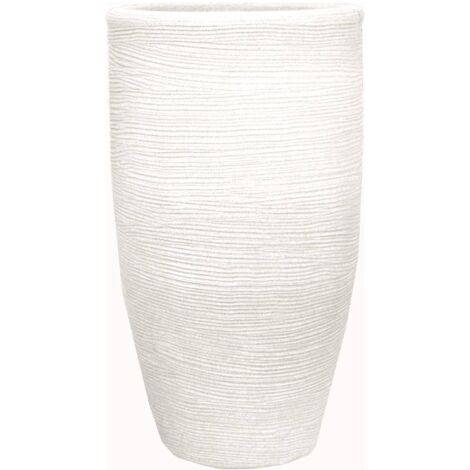 Telcom Tronco Conico Rigato Alto Shabby PV70 Bianco Perla