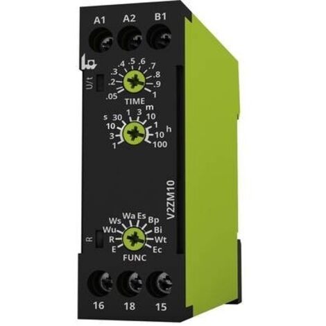 tele 125100 V2ZM10 12-240V AC/DC Relè temporizzato Multifunzionale 1 pz. Intervallo di tempo: 0.05 s - 100 h 1 scambio