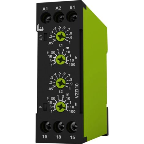 tele 125200 V2ZI10 12-240V AC/DC Relais temporisé multifonction 1 pc(s) Plage temporelle: 0.05 s - 100 h 1 inverseur (R