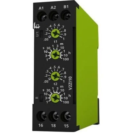 tele 125200 V2ZI10 12-240V AC/DC Relè temporizzato Multifunzionale 1 pz. Intervallo di tempo: 0.05 s - 100 h 1 scambio