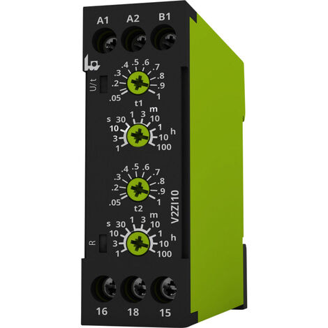 tele 125200 V2ZI10 12-240V AC/DC Zeitrelais Multifunktional  1 St. Zeitbereich: 0.05 s - 100 h 1 Wec