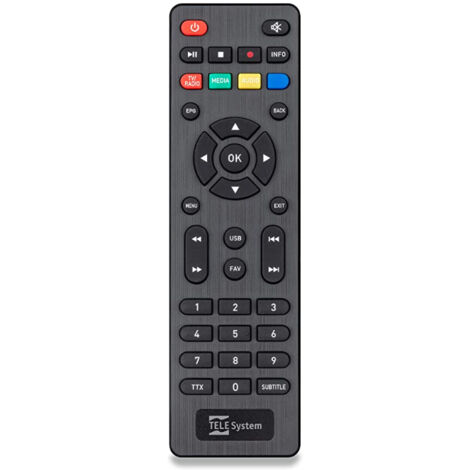TELE System 58035006 drahtlose IR-Fernbedienung TV-Tuner de TV-Tasten