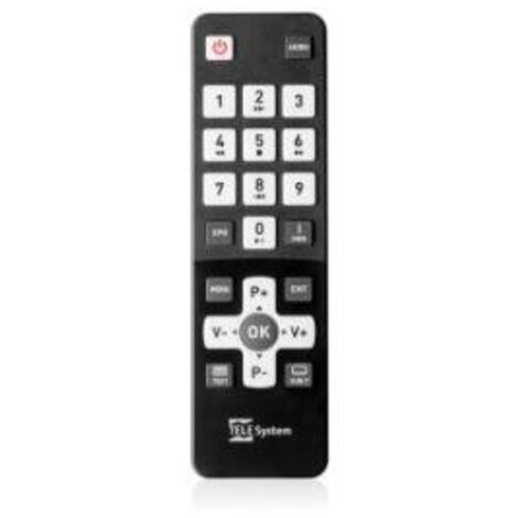 TELE System 58035007 télécommande Tuner TV Appuyez sur les boutons