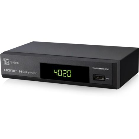 TELE System TS4020 Satélite, Terrestre Full HD Negro