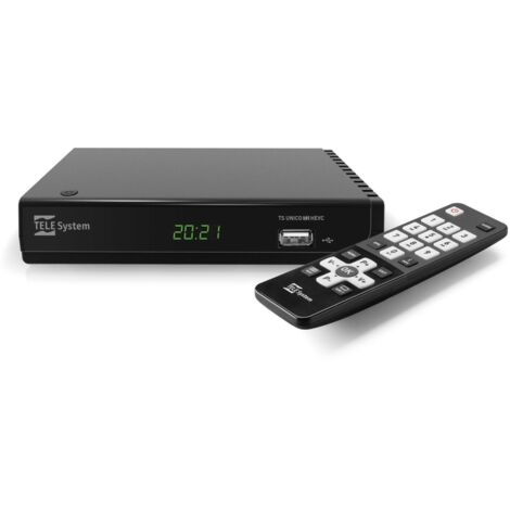 TELE System UNICO T2HEVC/01 Terrestre Full HD Noir