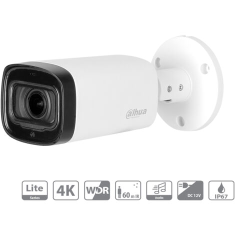 Telecamera Analogica Bullet 4K 8MP Ottica Varifocale 2.7-13.5mm Motorizzata IP67 12V DAHUA DH-HAC-HFW1801R-Z-IRE6