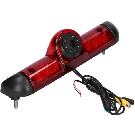 Telecamera di retromarcia HD a 170° con visione notturna e luce freno a LED, supporto di ricambio per Fiat Ducato