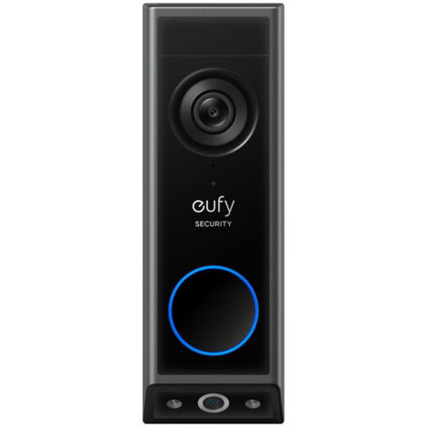 Telecamera di sicurezza IP Eufy E340 2K esterno wireless con campanello Nero [SHANKVD00000005]