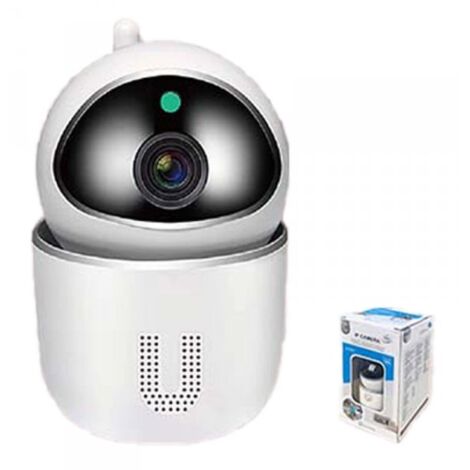 Telecamera di Sicurezza Wi-Fi 2MP Supporta 2.4 e 5Ghz Videocamera di Sorveglianza Regolabile 355 Sensore di Movimento Integrato Modello 7446