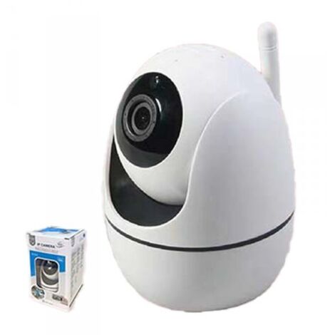 Telecamera di Sicurezza Wi-Fi 2MP Supporta 2.4 e 5Ghz Videocamera di Sorveglianza Regolabile 355 Sensore di Movimento Integrato Modello 7447