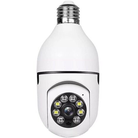 SNQ Telecamera di sicurezza wireless Wifi Bulb Camera 1080p Wifi Smart 360 Telecamera di sorveglianza per interni ed esterni