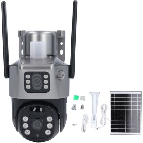 Telecamera di sorveglianza WiFi esterna Batteria solare Wireless, telecamera WiFi HD 8MP, batteria ricaricabile da 12000 mAh