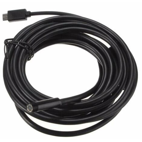 TELECAMERA ENDOSCOPICA 10 MT 6 LED CAVO SONDA FLESSIBILE USB 10 METRI ISPEZIONE