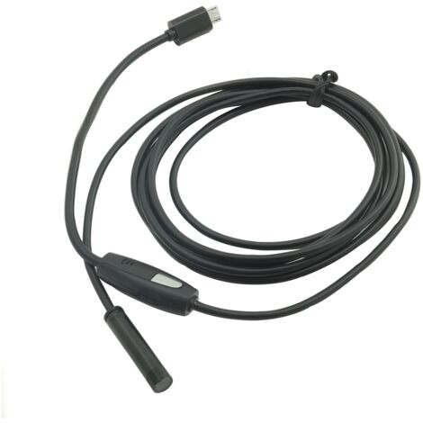 TELECAMERA ENDOSCOPICA 5 MT 6 LED CAVO SONDA FLESSIBILE USB 5 METRI