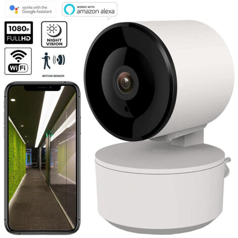 Telecamera Fhd 1080p Wifi Smart 3.6mm Sensore Moviment Alexa Google