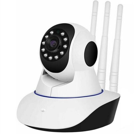 Telecamera Ip Cam HD Wireless Motorizzata Smart Camera Wi-Fi SD Tripla Antenna