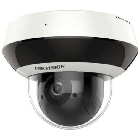 Telecamera IP PTZ Dome 4MP con Zoom Ottico 2.8-12mm, 4x Zoom, Resistente alle Intemperie IP66, Wi-Fi, MicroSD, Microfono e Altoparlante, WDR120, Darkfighter, IK10, IR20, Hikvision