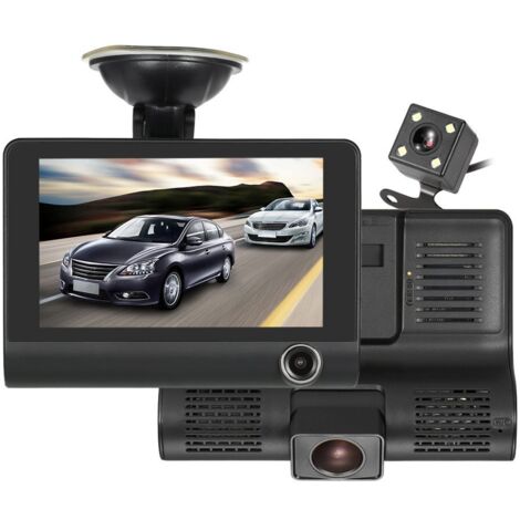 Telecamera per auto Dash Cam Full HD 1080p carDVR WDR 3 lenti Night Vision CW241