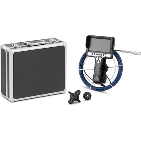Telecamera per ispezione tubi Telecamera per endoscopio Telecamera per ispezione tubi Telecamera per tubi 30 m 12 LED Schermo da 7 pollici