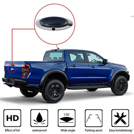 Telecamera posteriore HD impermeabile per visione notturna, compatibile con FORD RANGER 12-19