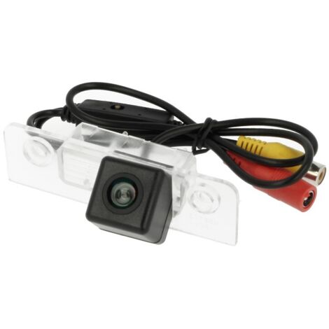 Telecamera Posteriore Per Luce Targa Specifica Skoda Octavia 2008-2013 Linea Guida Effetto Specchio Selezionabile