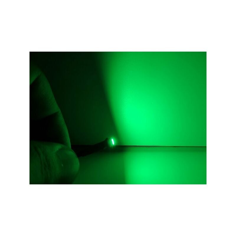 Image of Ledlux - 10 Pezzi Micro Mini Lampada Led Con Filo 12V Smd 3528 Colore Verde Luci Spia Per Auto Jeep