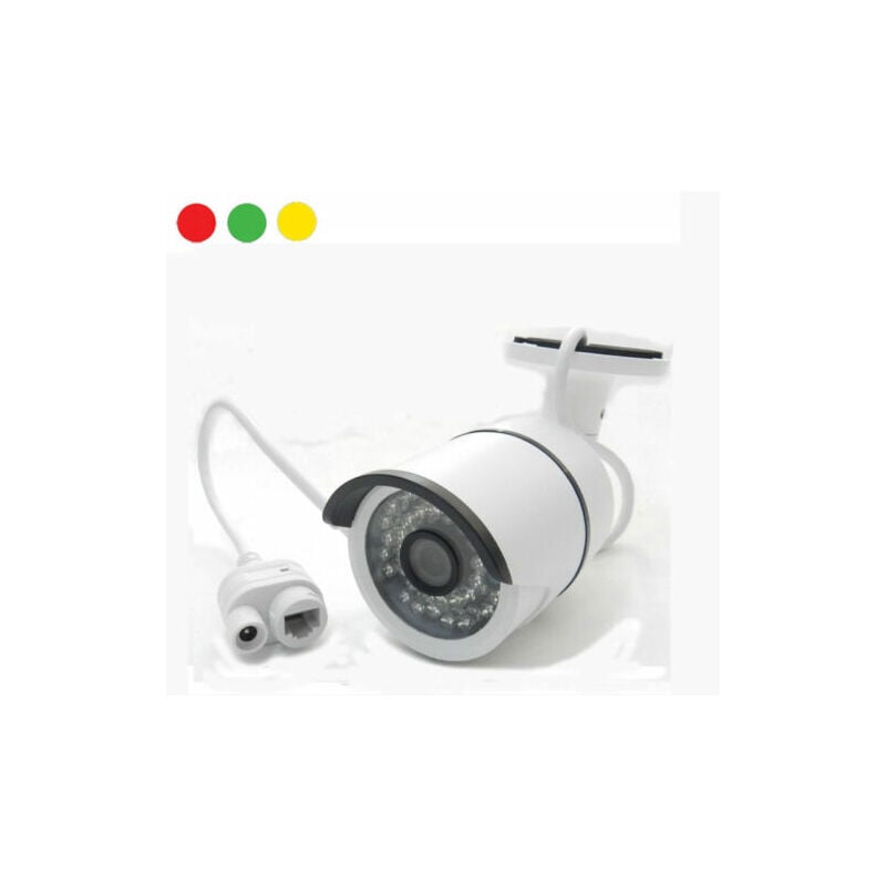 R&g - telecamera videosorveglianza ip cam 720P lan 35 led ir P2P infrarossi ahd 2096