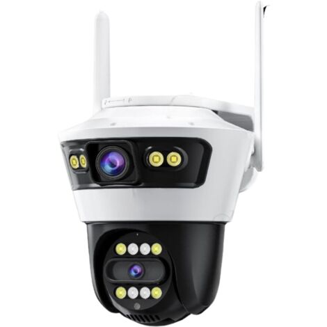 Telecamera Videosorveglianza Wifi Doppia Lente 3.6mm 2 Antenne Jortan4