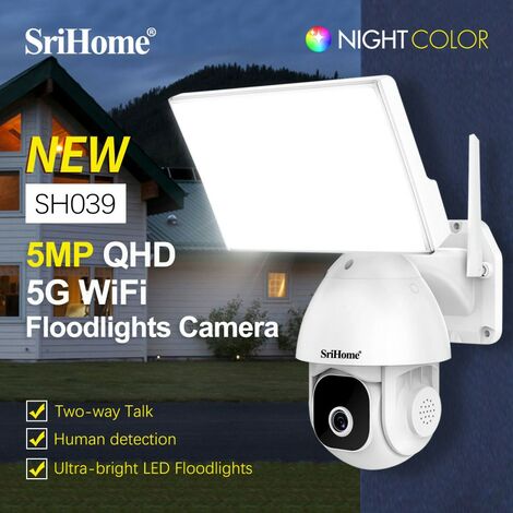 Telecamera wifi con starlight e hotspot AP integrati e slot per schede SD da 5 megapixel: la SH039 Srihome.