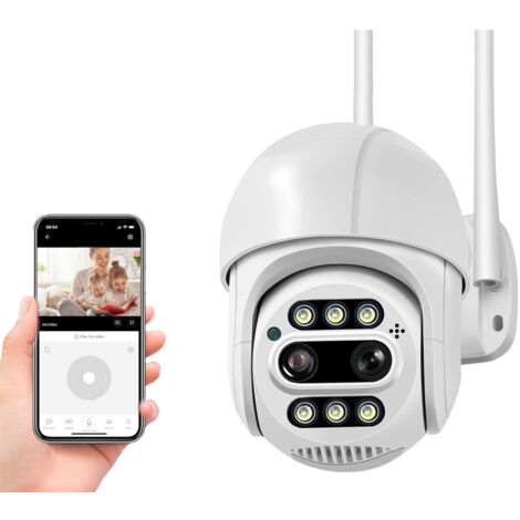 TELECAMERA WIFI IP INTELLIGENT SPEED DOME CAMERA ZOOM 10X IP66 2MP REGISTRA SU CLOUD E SD CARD