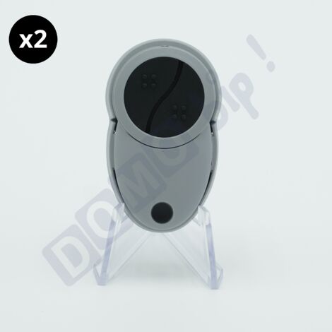 TELECO - Lot de 2 Télécommandes 2 canaux TVTXP-868-A02 – 868 MHz – Rolling Code – Compatible RCD / TVRCM / TV-LINK - Programmation par Duplication
