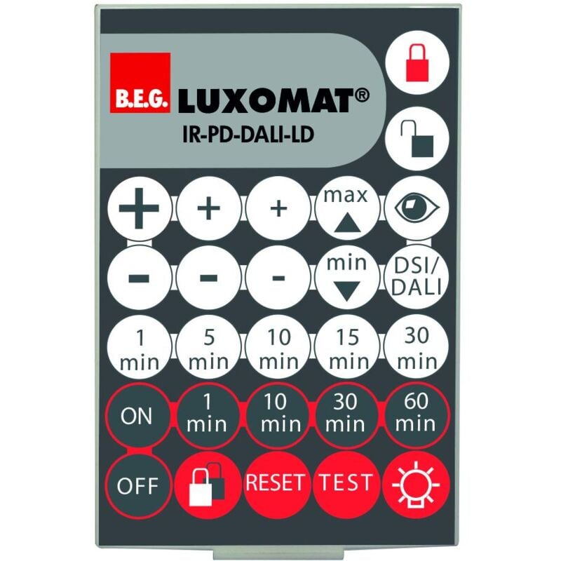 B.e.g - ir-pd-dali-ld télécommande à infrarouge pour une longue distance luxomat 92652