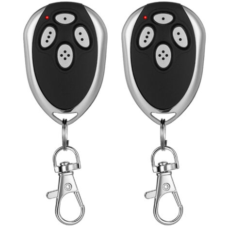 telecomandi apriporta a 4 canali compatibili con il trasmettitore per porta da garage Aleko LM123 433,92 MHz con portachiavi per varie porte, facili da programmare