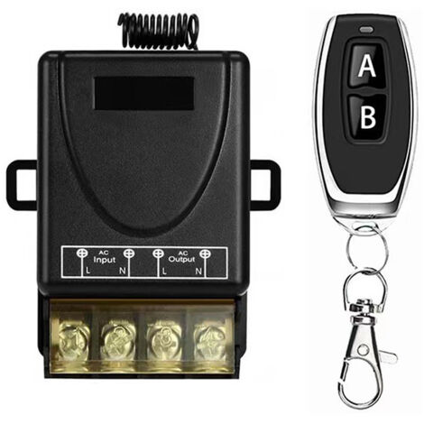 Telecomando 433 MHz alta potenza per pompe – Comando remoto ON/OFF, tensione ampia 85–260 V, kit con pulsanti A/B-lsw